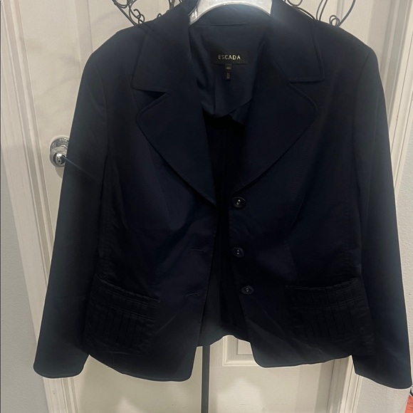 Escada Navy Women's Blazer size 46 - Picture 13 of 13